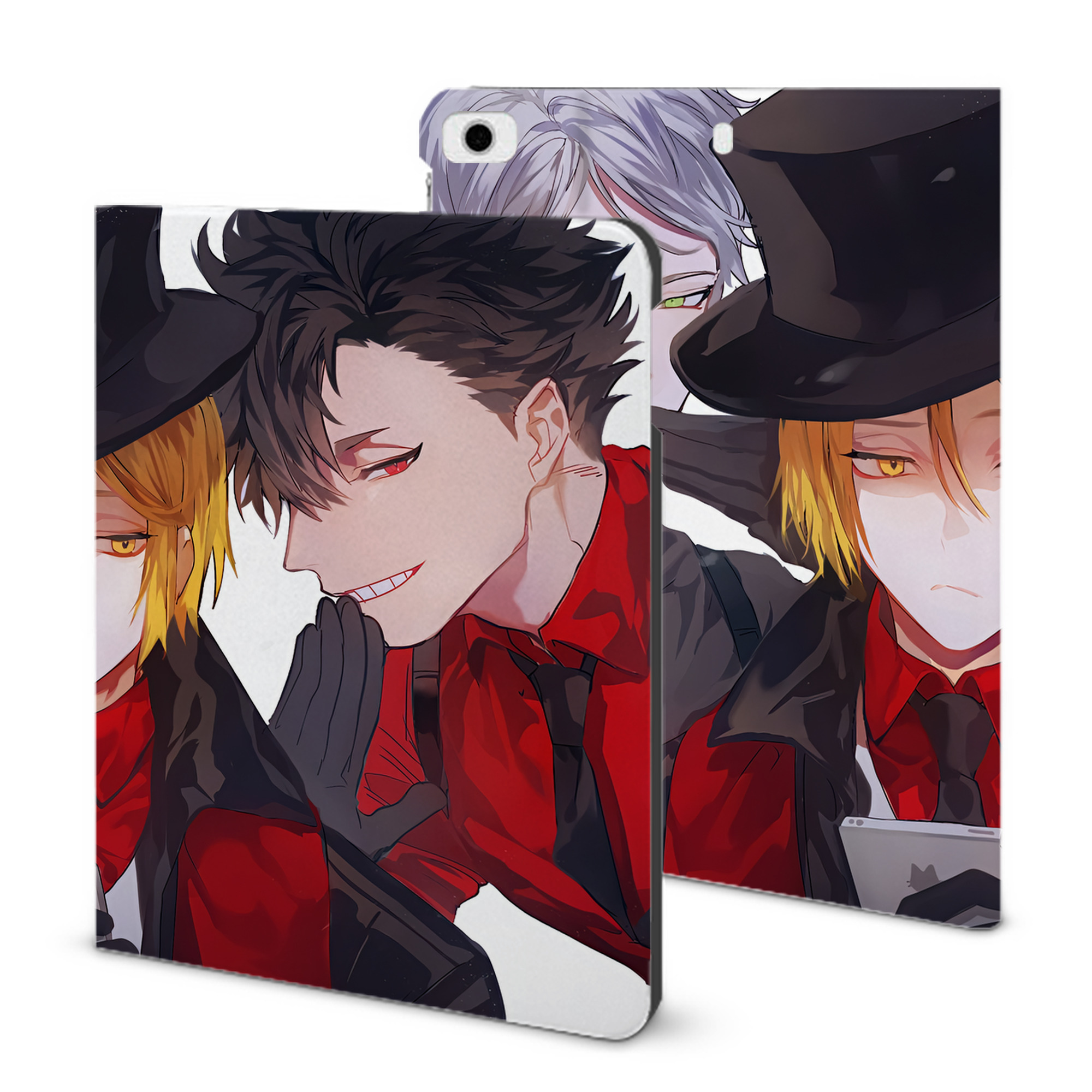 （画像用） ハイキュー!! Haikyu!! IPad ケース ブック型 PUレザー TPU 耐衝撃 軽量 薄型 ペン収納なし 全面保護 IPad 各モデル対応
